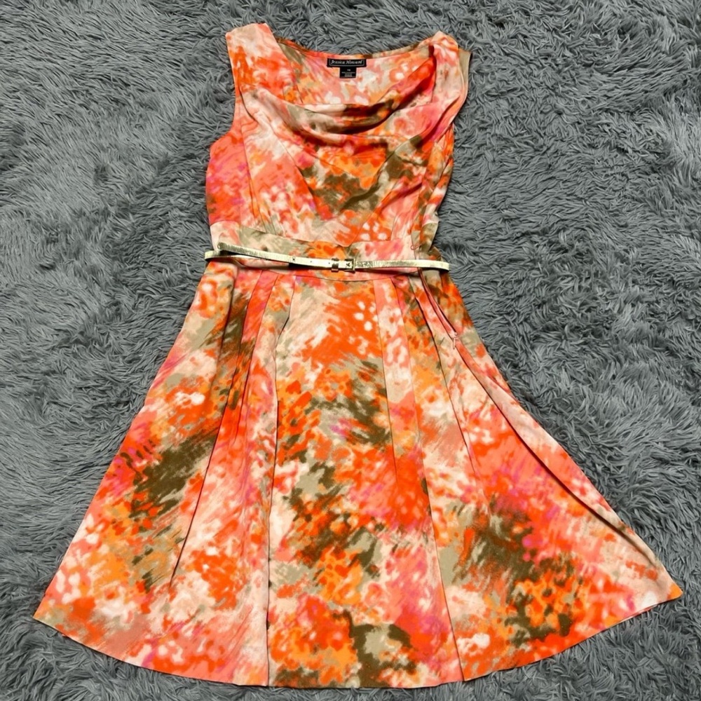 Jessica Howard sleeveless knee length flare dress size 10